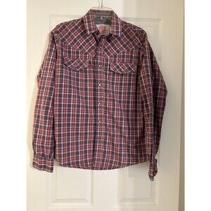 Christian Audigier Pearl Snap Plaid Shirt